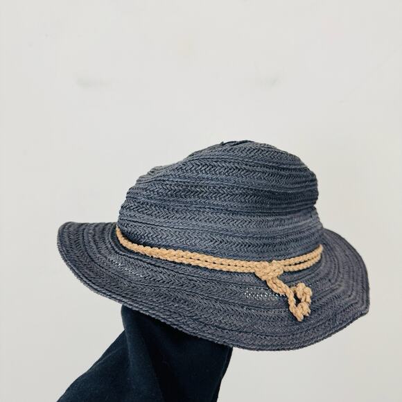 Athleta Accessories - Athleta 100% Paper Woven Blue Sun Hat Women’s One Size